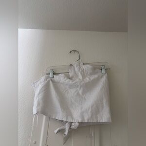 White Abercromibe and Fitch Halter neck top